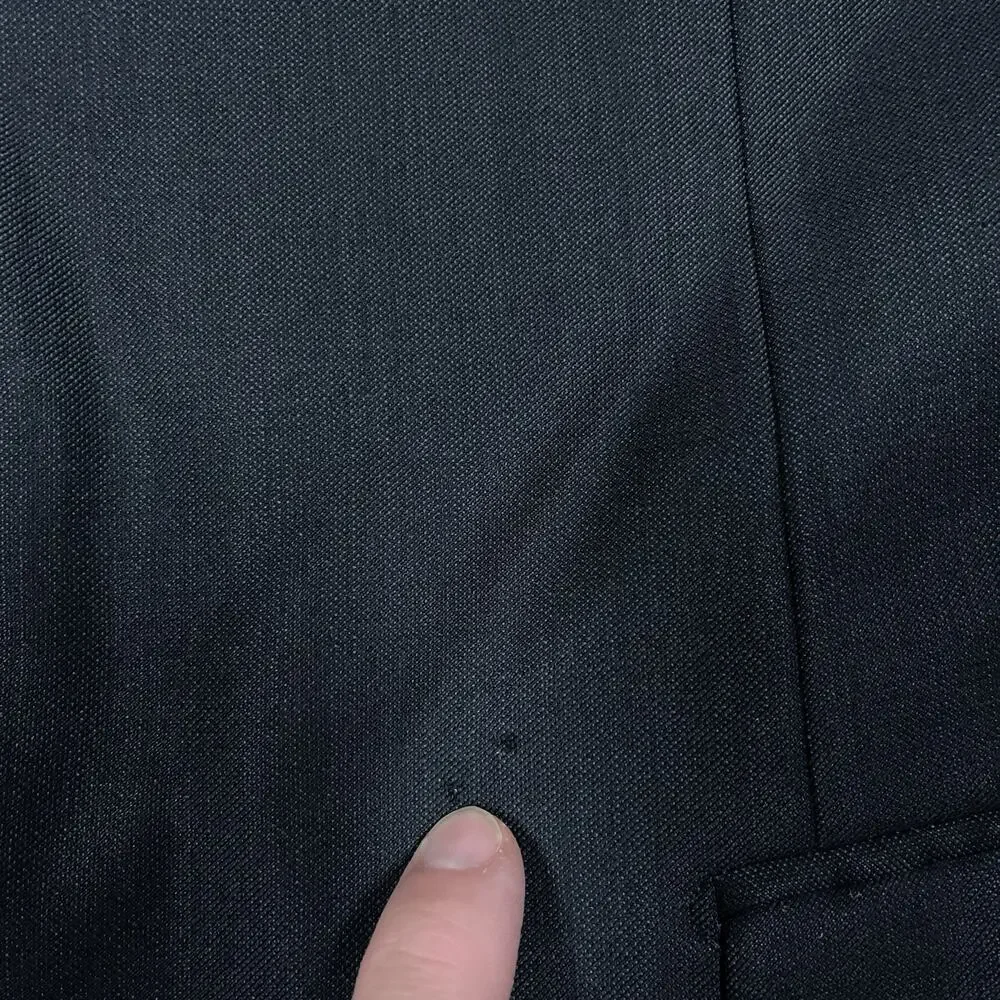 Brioni Roma Navy Blue Wool Palatino Blazer Jacket‎ Sz 42R Italy 3 Button Flaws